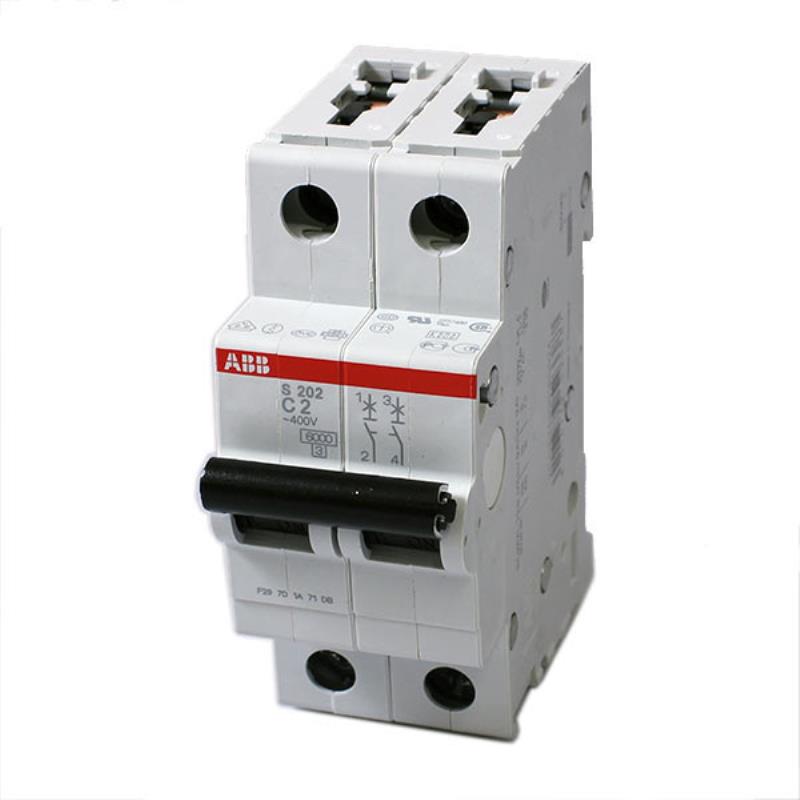 ABB Double Pole C Curve MCB 10 kA (SH200 M) 