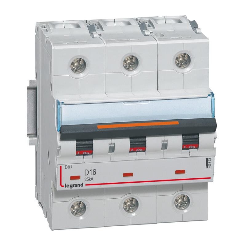 Legrand Three Pole MCB C-CURVE 10 KA (DX3)