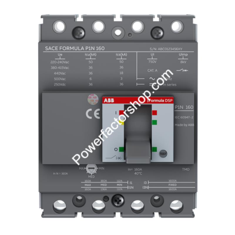 ABB 4pole (4p / fp) TM BASED MCCB P1B160 TMD FF