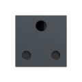 25A 3 Pin Socket, White
