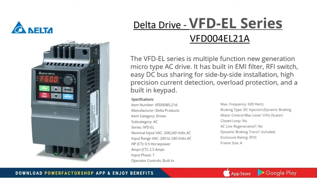 Delta Drive | VFD EL Series VFD004EL21A | Unboxing