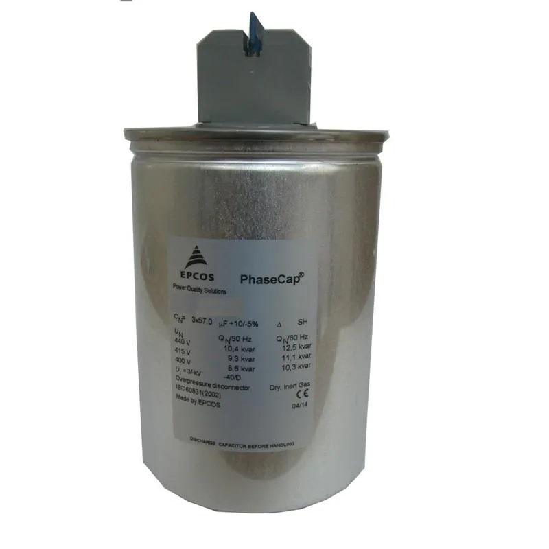 EPCOS PhaseCap Round Energy Heavy Duty(HD) GAS FILLED MKK 440V 3PH, 50Hz EPCOS PhaseCap Round Energy Heavy Duty(HD) GAS FILLED MKK 440V 3PH, 50Hz