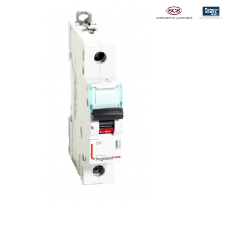 Legrand Single Pole MCB C-CURVE 10 KA DX3 Legrand Single Pole MCB C-CURVE 10 KA DX3