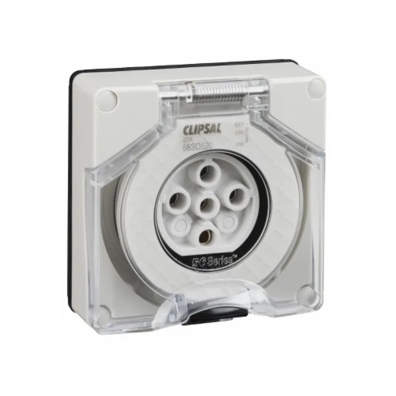 5 Pole Round Surface Socket 5 Pole Round Surface Socket