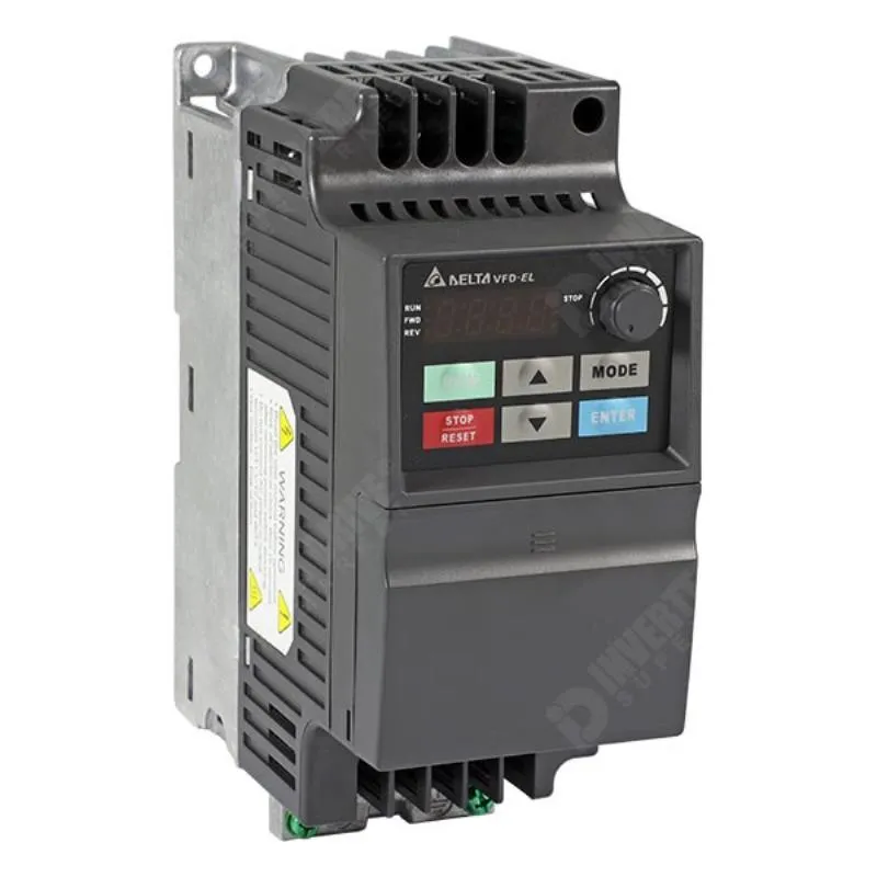 Delta VFD EL Series Drive Non detachable display unit 230 V Delta VFD EL Series Drive Non detachable display unit 230 V