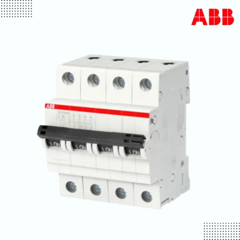 ABB SB200 four Pole 4P D Curve High Performance MCB - 10 kA IP20 ABB SB200 four Pole 4P D Curve High Performance MCB - 10 kA IP20